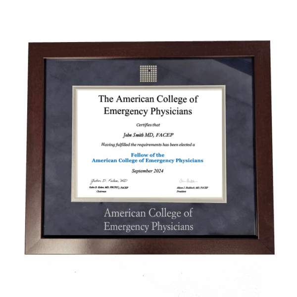 ACEP Certificate Frame